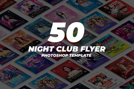 50 Night Club Party Flyer Bundle 11