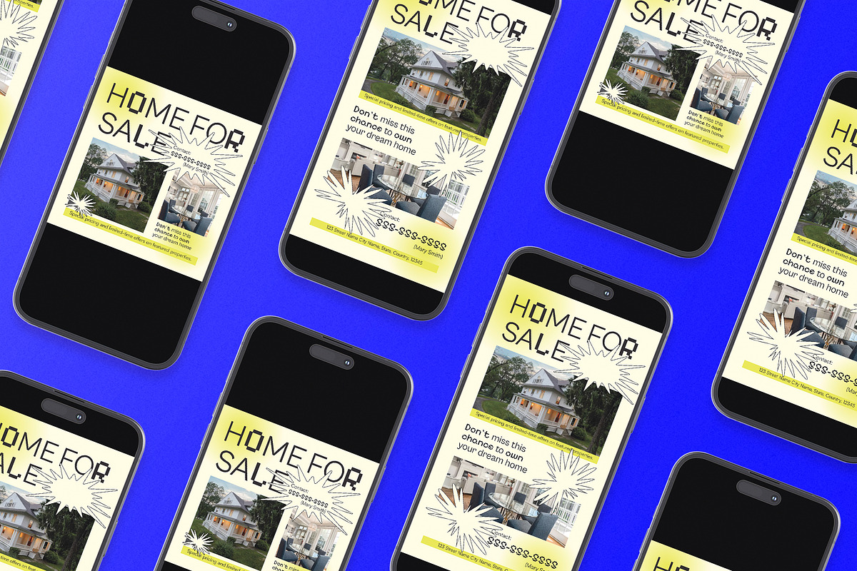 Abstract Home For Sale Flyer Set, a Flyer Template by Aiyari Graphic (Photo 2 of 3)