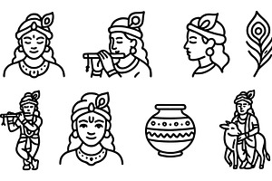 Diverse illustrations depicting, an Illustration by ZinetroN