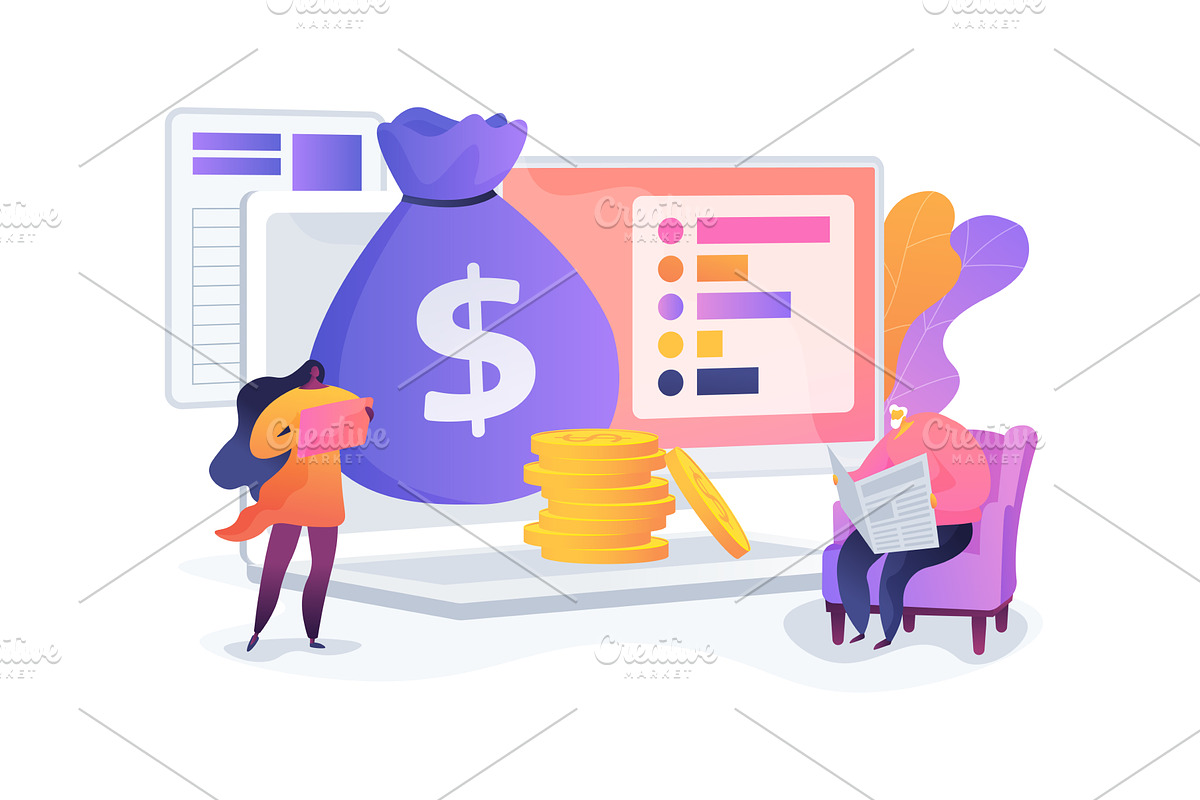 Budgeting for Retirement abstract, a Finance Illustration by Visual Generation