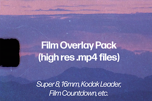 Super 8 & 16mm Film Overlay Pack