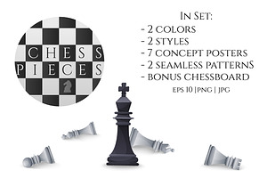 Chess Pieces Set 59 Items