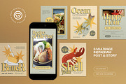 Seafood Instagram Set, a Social Media Template by graphicook (Thumbnail 1 of 3)