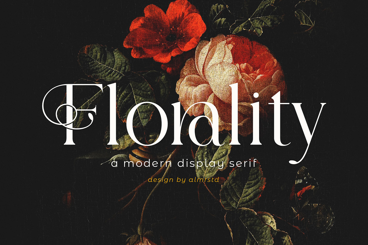 Florality - Modern Serif Font, a Serif Font by Almeera Std (Photo 1 of 5)