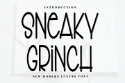 Sneaky Grinch, a Sans Serif Font by InermediaSTUDIO (Thumbnail 1 of 8)