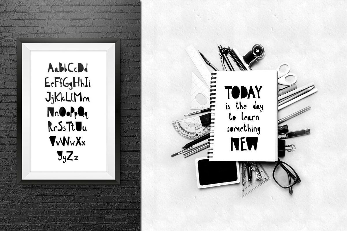 Scandinavian fun kid's font Cyrillic preview 4
