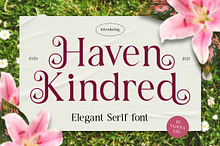 Haven Kindred Decorative Script Font