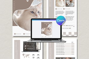 Canva Cat Media Kit Template