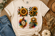 Skeleton Sunflower Png Bundle, an Object Graphic by Daisy Design (Thumbnail 10 of 21)