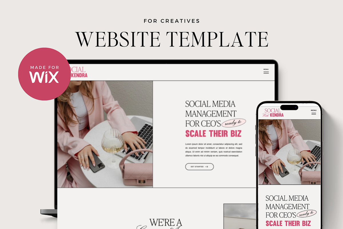 Website Template for Services, a Wix Template by Ton Rêve Design Studio (Photo 1 of 8)