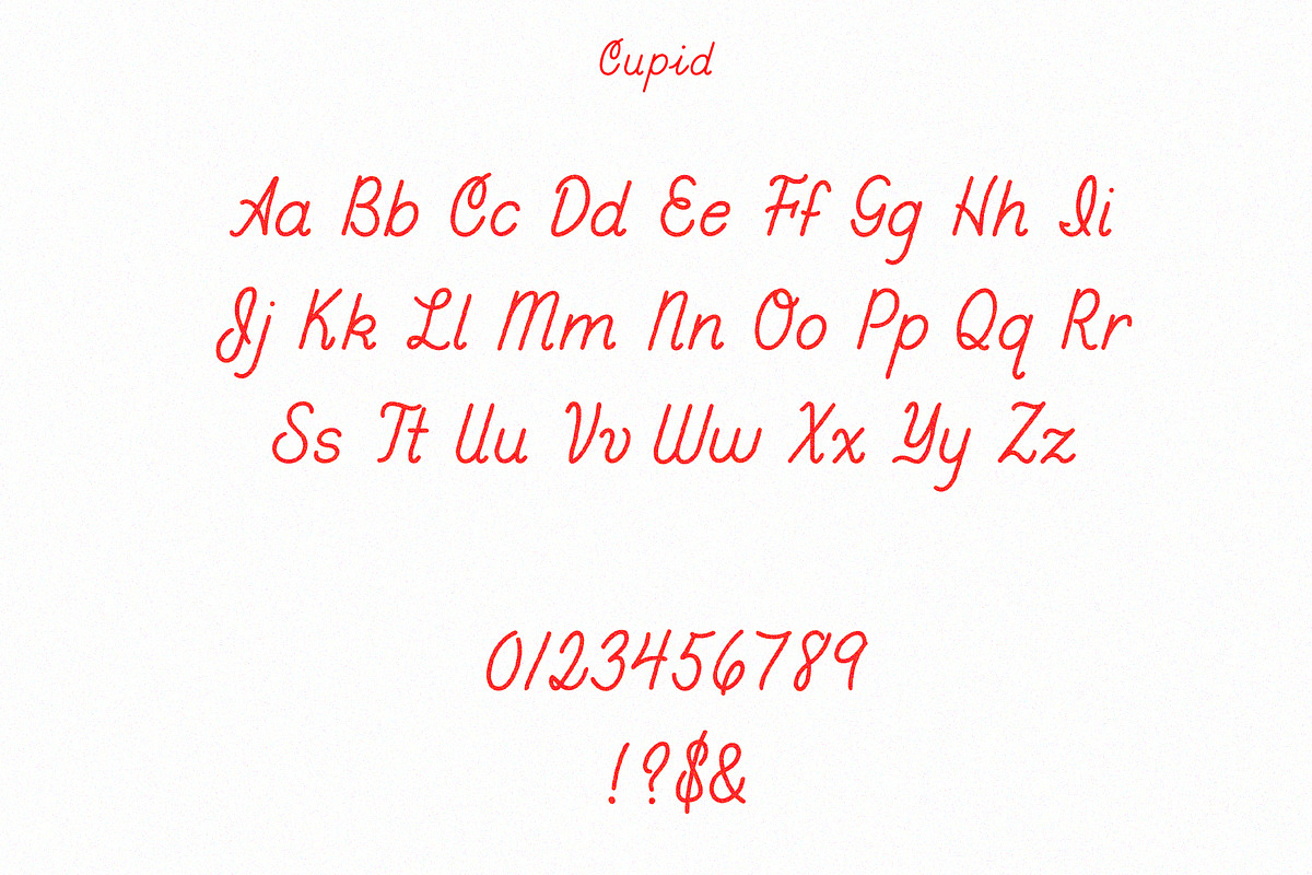 Cupid Font (+ bonus monospace font), a Font by Off The Rack © (Photo 3 of 8)