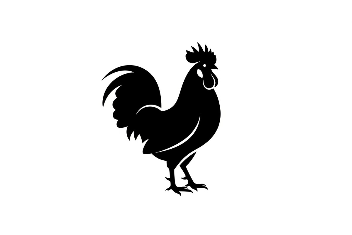 Rooster Chicken Silhouette Vector Bu, an Illustration by Designs_River (Photo 19 of 51)