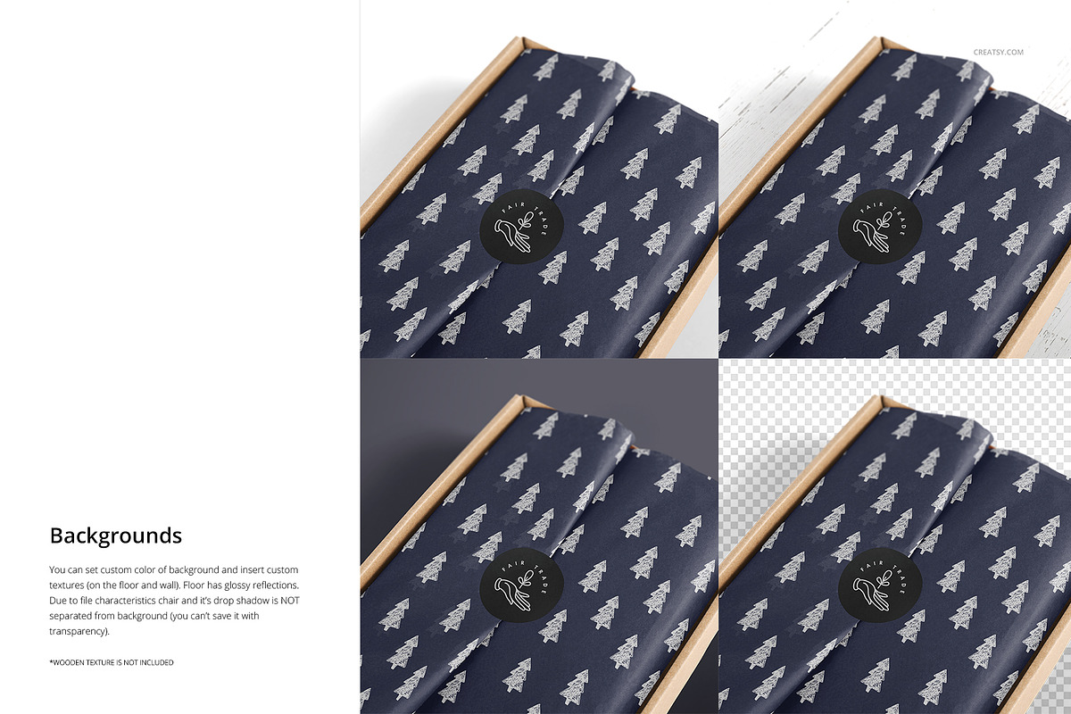 Mailer Box Tissue Paper Mockup Set, a Packaging Mockup by creatsy5 (Photo 10 of 13)
