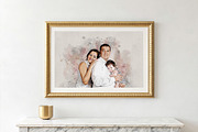 Costume Family Watercolor Art, an Action Add-On by MRI STUDIO (Thumbnail 7 of 27)