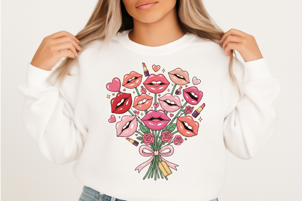 Valentine Kiss Png, Kiss Coquette, an Illustration by Designking (Photo 5 of 6)