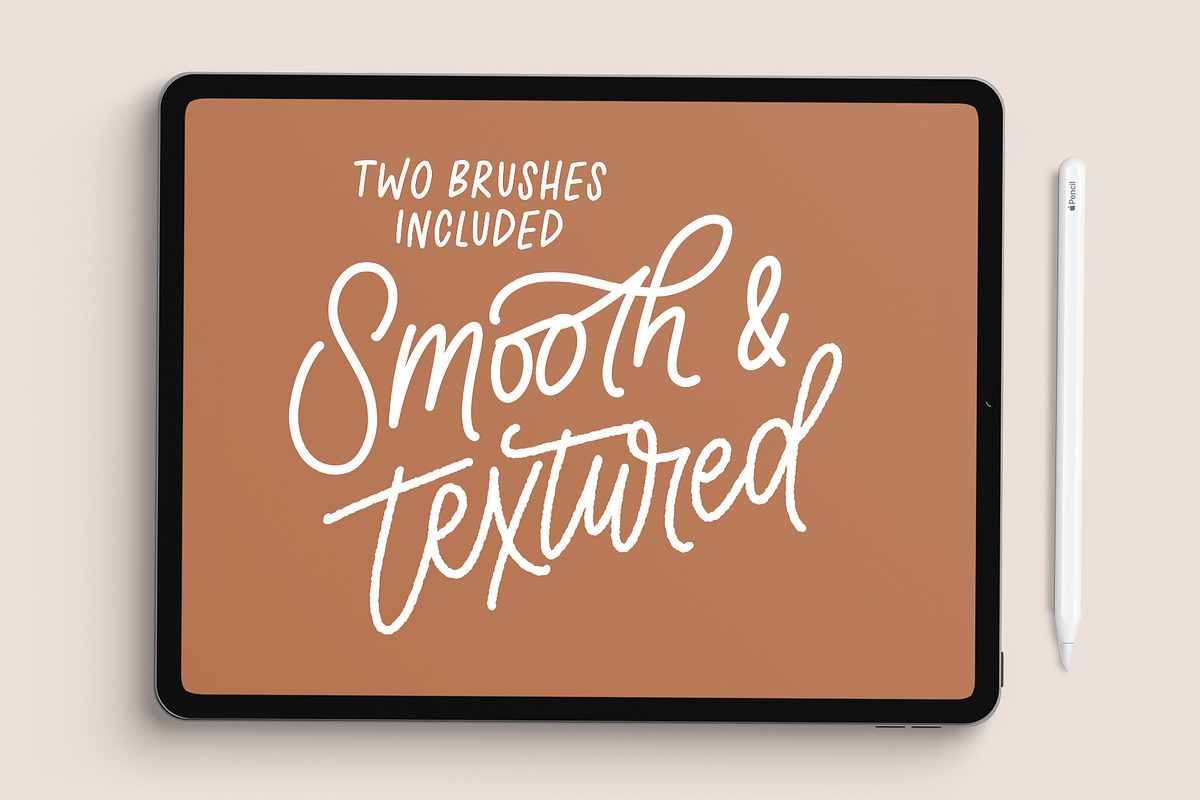 Monoline Procreate Brush, a Brush Add-On by Rachel Kick (Photo 8 of 8)