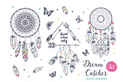 Dream Catcher Set, an Object Graphic by Angelina De Sol (Thumbnail 1 of 5)