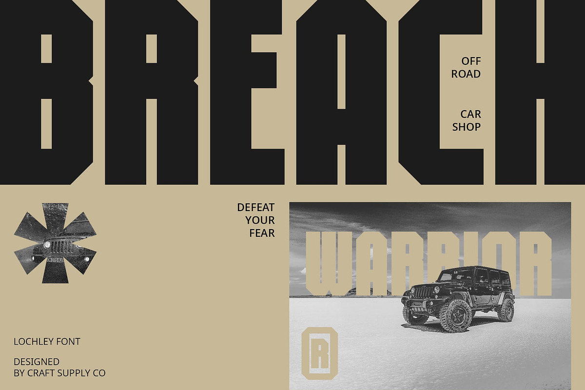 Lochley – Condensed Font, a Sans Serif Font by Craft Supply Co. (Photo 2 of 8)