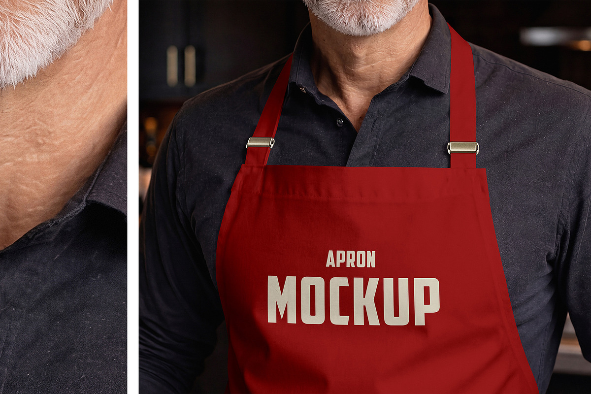 Apron Mockup Set, an Apparel Mockup by Country4k (Photo 3 of 4)