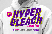 Hyper Bleach - Liquid Type, a Handwritten Font by ikiiko (Thumbnail 1 of 7)