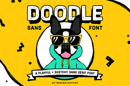 DOODLE SANS FONT + EXTRA GRAPHICS