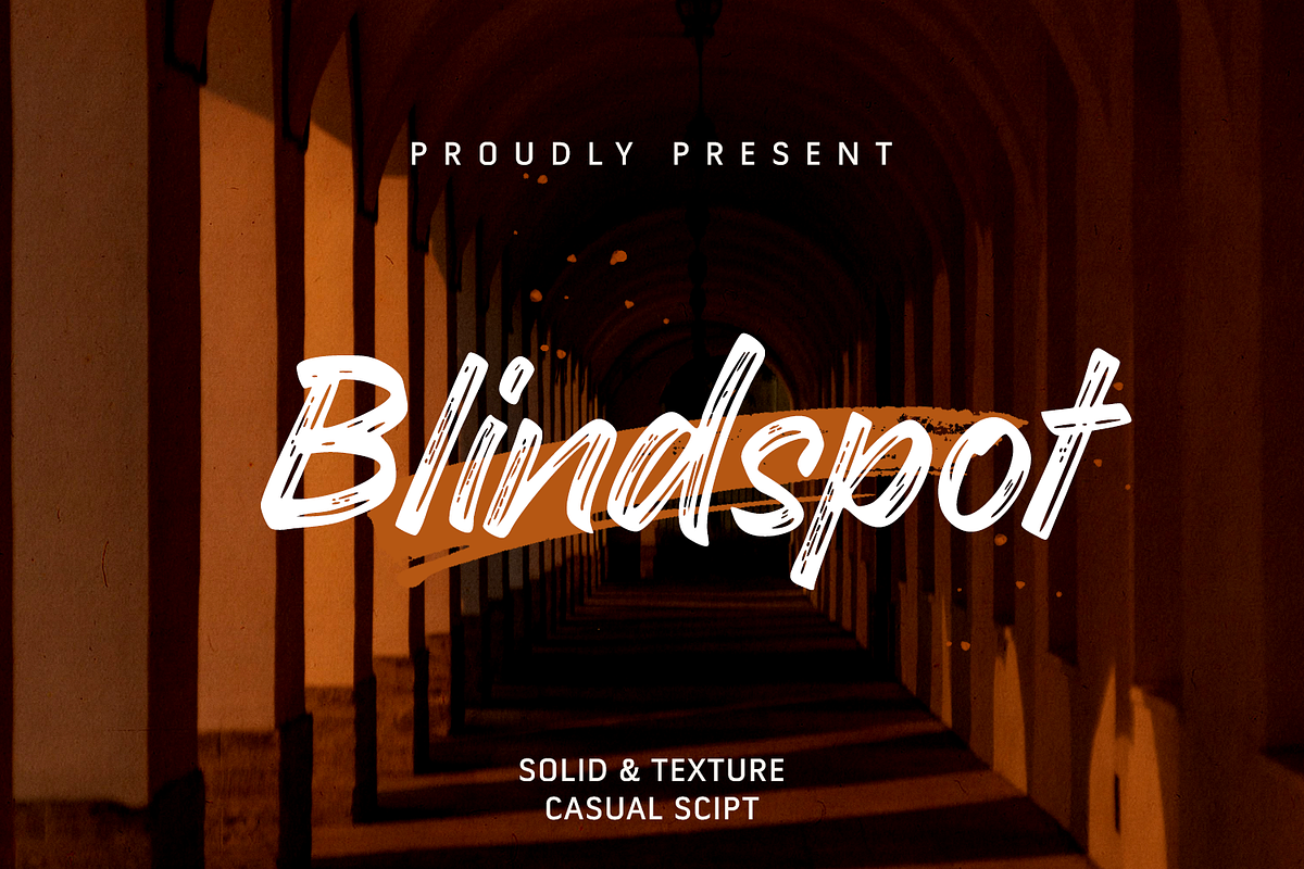 Blindspot, a Script Font by NUGS (Photo 1 of 6)