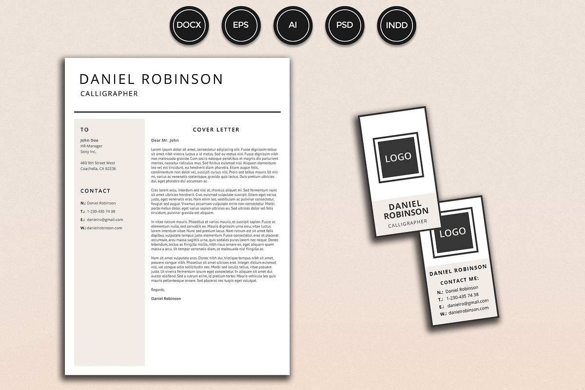 Resume/CV - Robinson, a Resume Template by 3Angle (Photo 2 of 3)