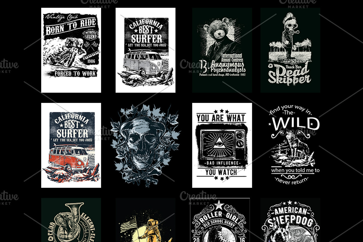 100 Urban Black & White Design Pack, a Graphic by ExpressTeesArt (Photo 3 of 5)