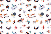 People crowd top view set + patterns, a Person Illustration by PaperTrident (Thumbnail 3 of 4)