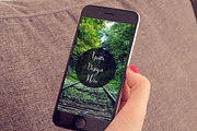 3 iPhone6 Mockups in Girls Hand, an iPhone Mockup by DesignLux (Thumbnail 3 of 5)