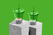 Transparent cup Mockup, a Cups & Container Mockup by HanaSaka_Studio (Thumbnail 3 of 5)