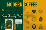 Coffee Line Art Branding Kit, a Branding & Logo Template by Lettering_Logo (Thumbnail 1 of 15)