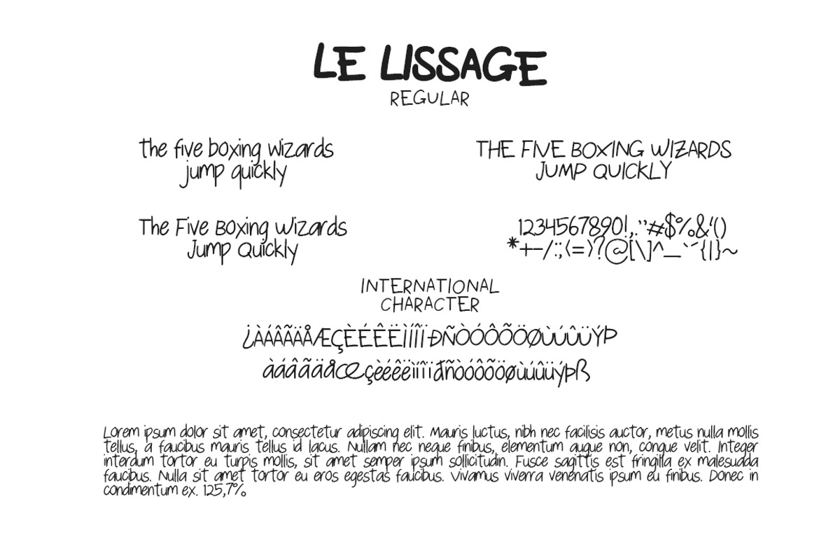 Le Lissage - Font + Doodles preview 5