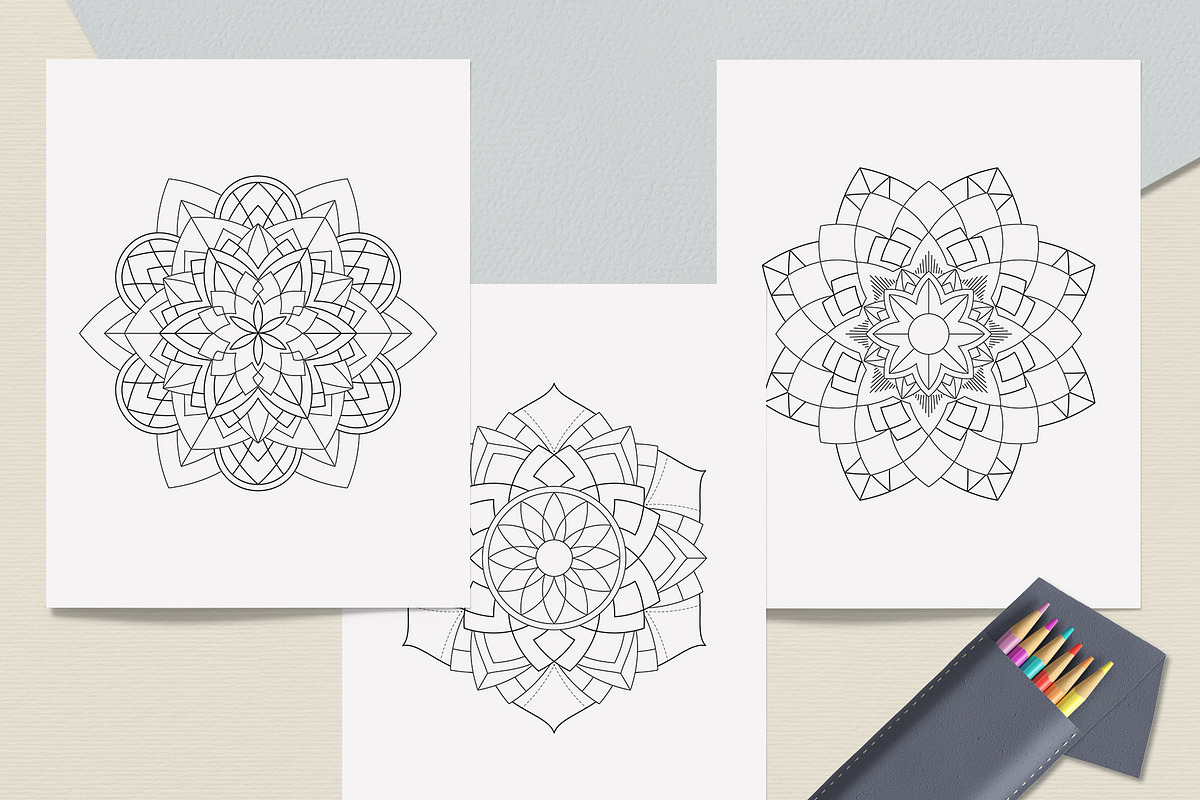 Sacred Geometry Mandala Coloring Boo, a Graphic by MISTstudioDesign (Photo 2 of 8)