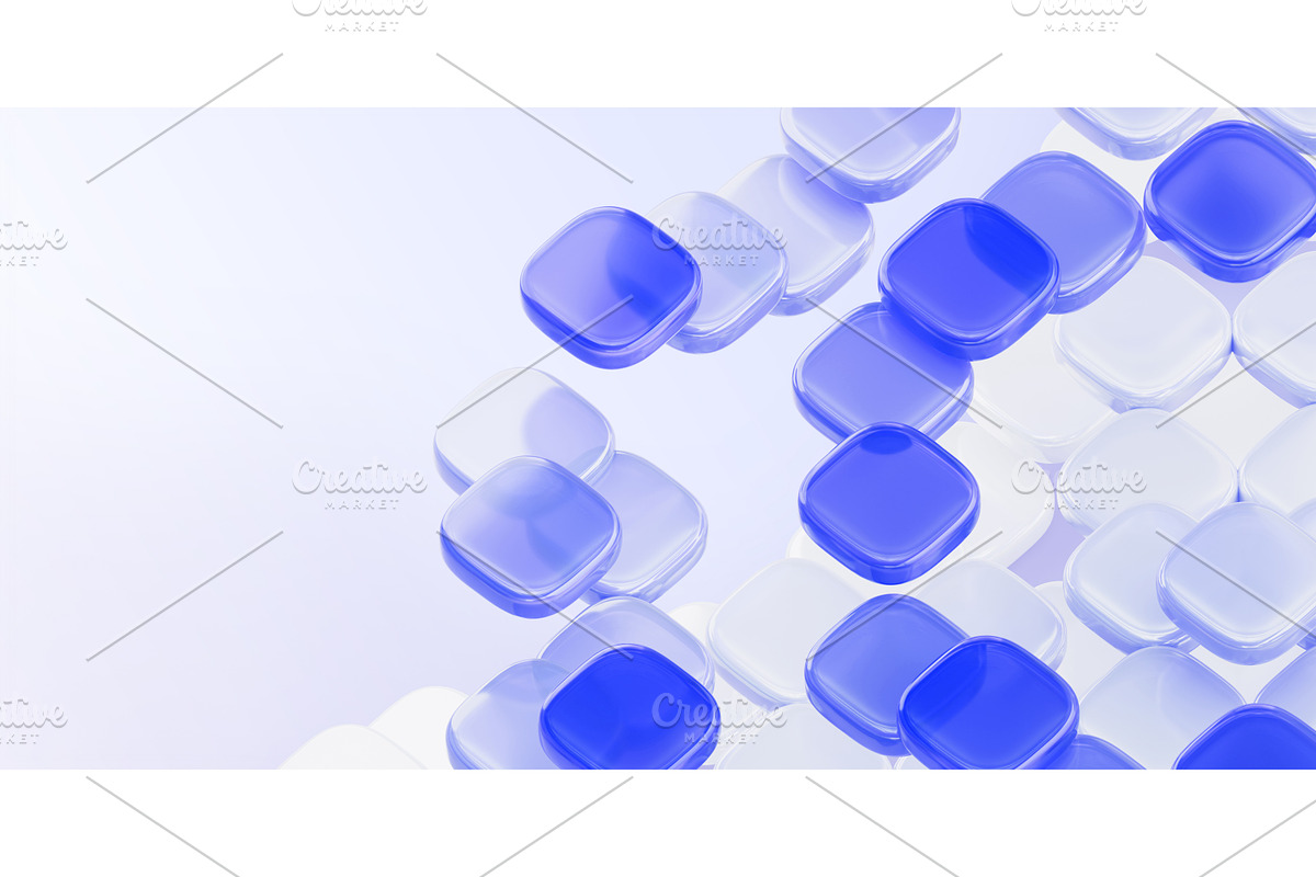 Pastel blue and white tech 3d, a Background Graphic by Marozhkastudio
