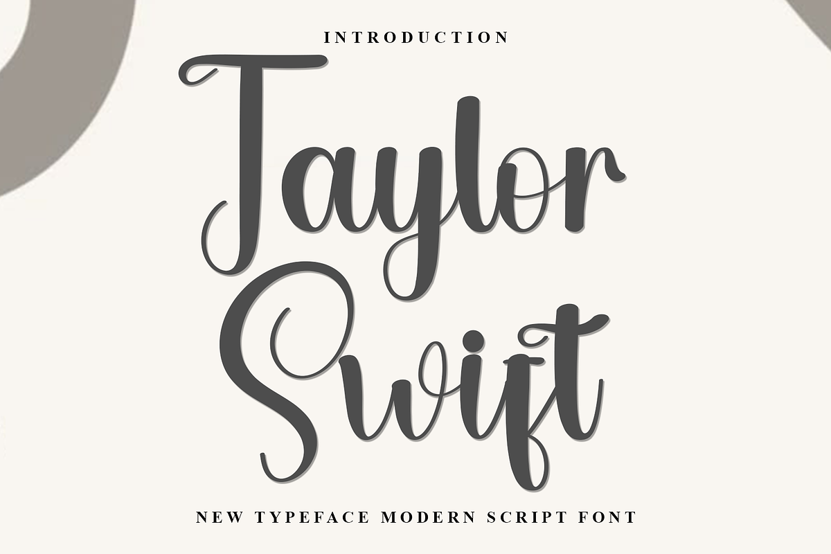 Taylor Swift, a Handwritten Font by InermediaSTUDIO (Photo 1 of 8)