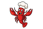 Crawfish Chef Mascot, an Animal Illustration by Vector Kitchen by Zoljo (Thumbnail 1 of 3)