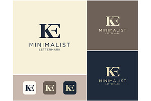 Letter KE Monogram Feminine Logo, a Branding & Logo Template by ika trisiana