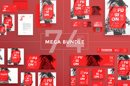 Mega Bundle | Fusion, a Poster Template by Amber Graphics