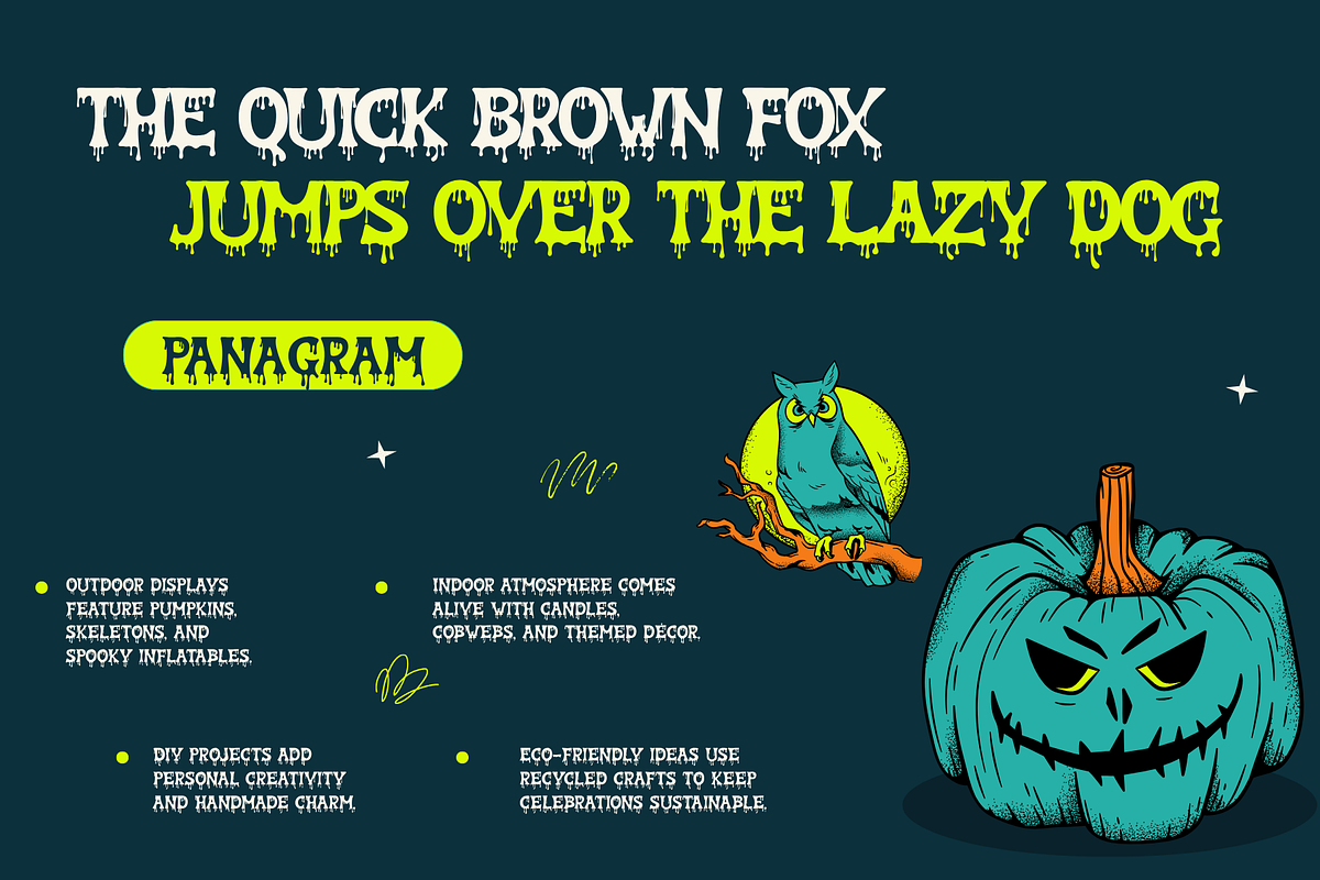 Zombie Feast – Horror Dripping Font, a Handwritten Font by BearyType Studio (Photo 6 of 10)