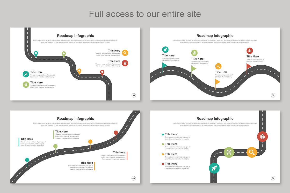 Roadmap infographic Keynote, a Templates & Theme by Mighty-Slide (Photo 2 of 7)