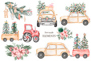 Watercolor Christmas Holidays, a Seasonal Illustration by MayaNavits (Thumbnail 8 of 16)