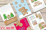 Merry Christmas Greeting Cards, a Card Template by RabbitAndPencil (Thumbnail 2 of 3)