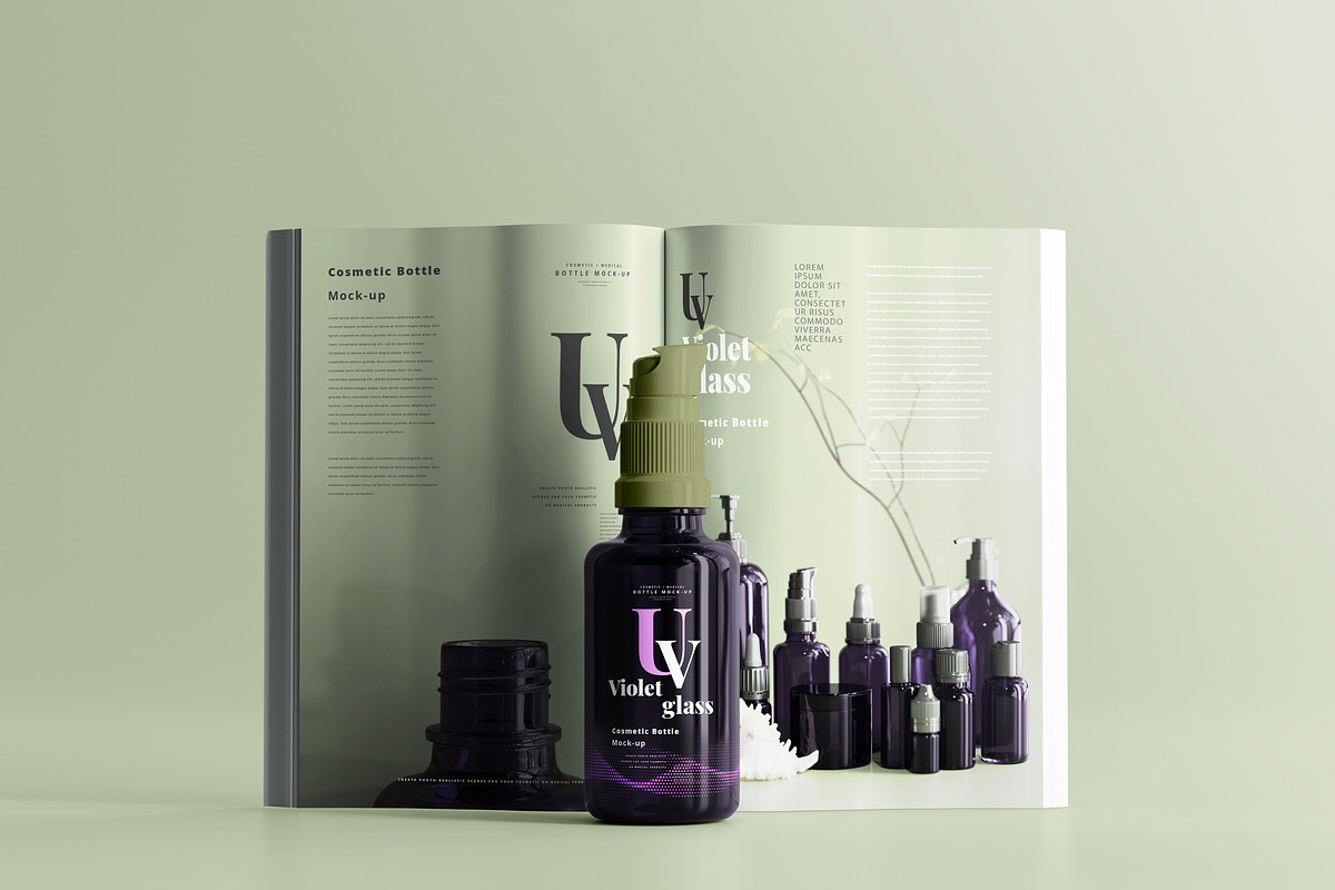 220+ Violet Glass Mock-up Bundle, a Cups & Container Mockup by pmvch (Photo 100 of 199)