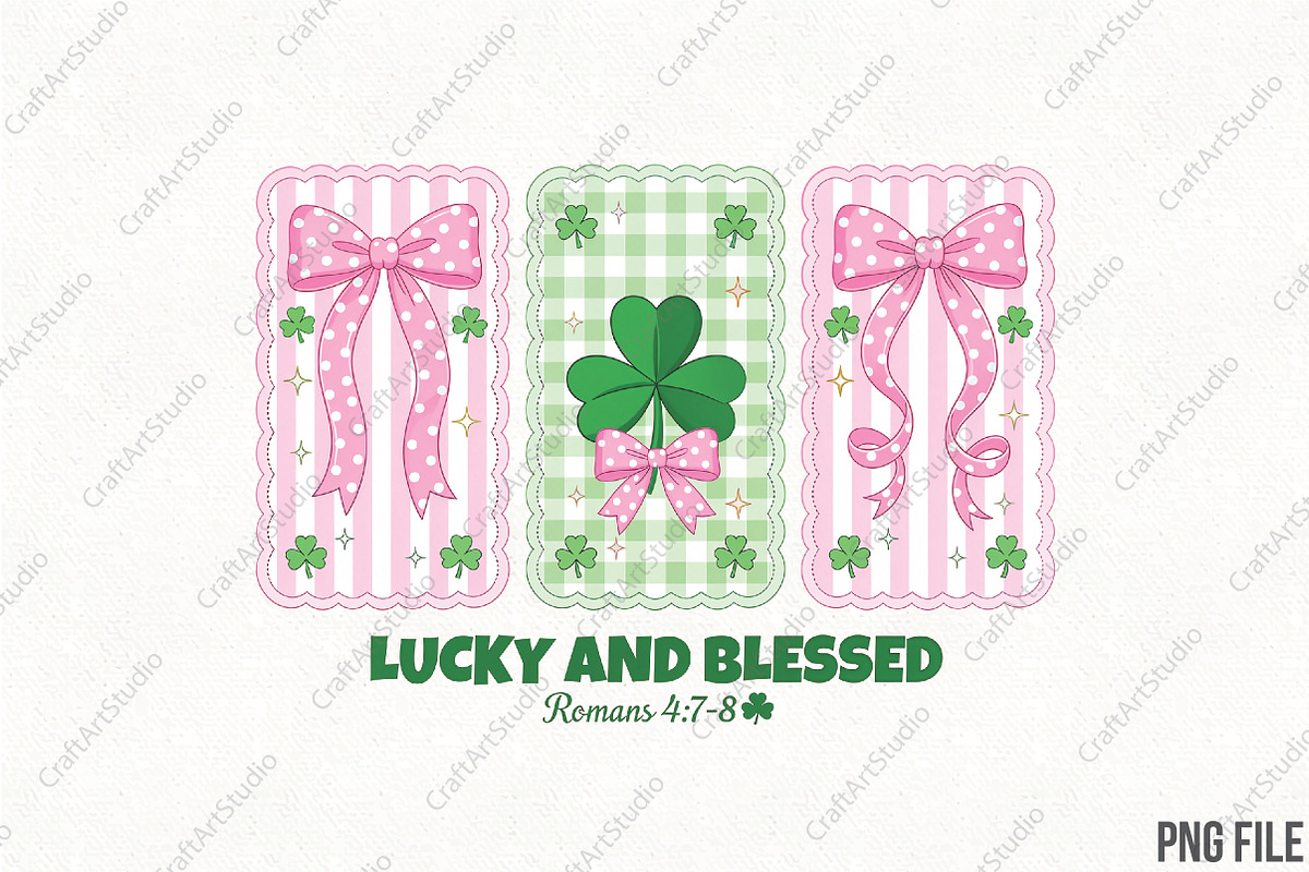 Retro Coquette St Patrick's Day PNG, an Illustration by CraftArtStudio (Photo 1 of 4)