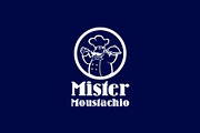 Mister Moustachio - Chef Mascot Logo, a Branding & Logo Template by ashenterprise (Thumbnail 2 of 2)