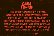 Grim Prairie: Western Horror Font, a Font by Wingsart Studio (Thumbnail 2 of 15)