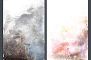 Galaxy Watercolor Ombre Backgrounds, a Texture Graphic by M. by mprintly (Thumbnail 3 of 6)