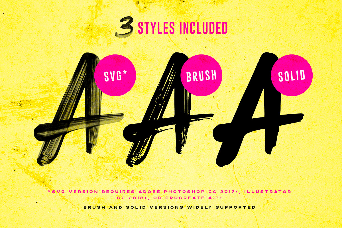 Beast Mode SVG Brush Font, a Handwritten Font by Sam Parrett (Photo 8 of 9)
