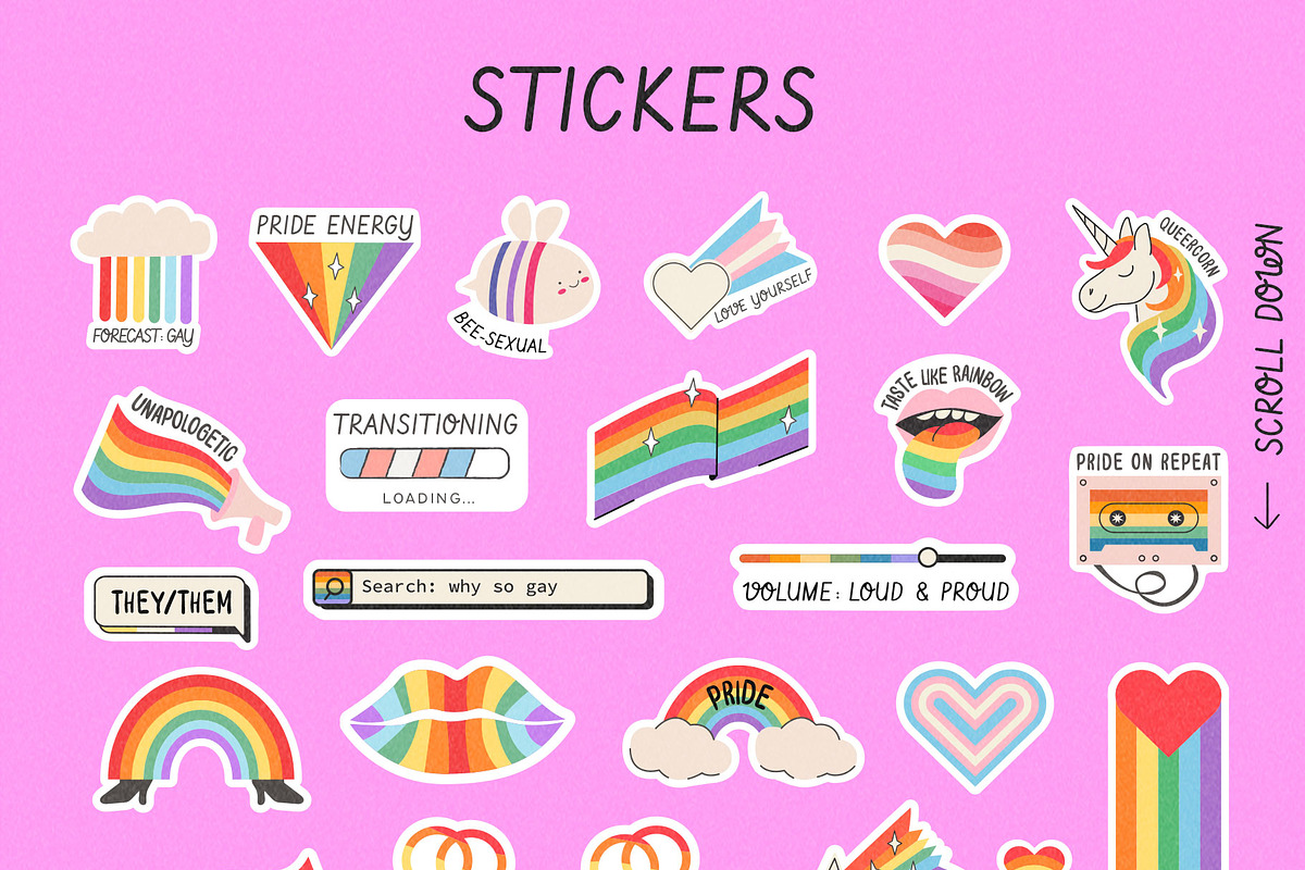 Pride Month LGBTQ+ Design Bundle, an Object Graphic by millering (Photo 3 of 12)